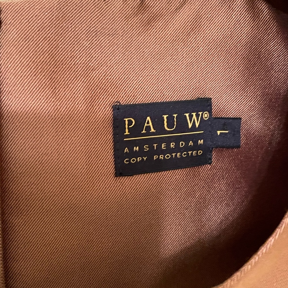 PAU W size 1 dress in great condition.Bronze color47%cotton,40%polyester,13%silk - Picture 2 of 4